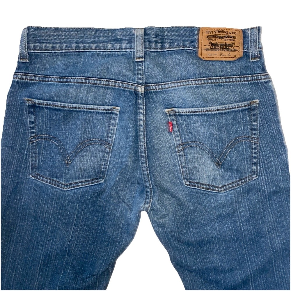 Y2K‎ Levi's 511 Skinny/Straight Jeans Medium Wash Size 30x30 2009 - Picture 3 of 5